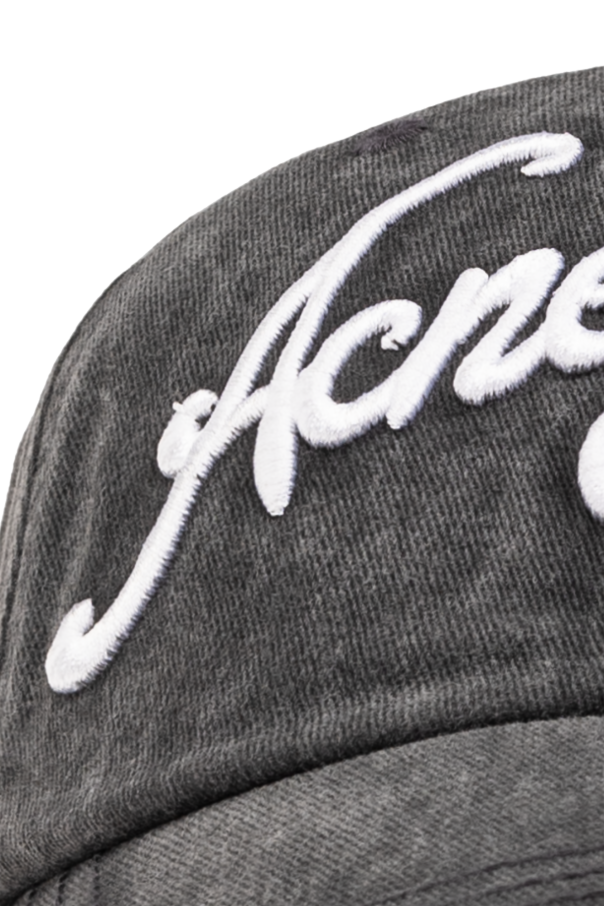 Grey Baseball cap with logo Acne Studios
